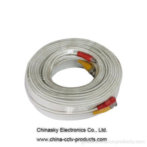 China Pre-made Siamese CCTV Cable/50ft Factory